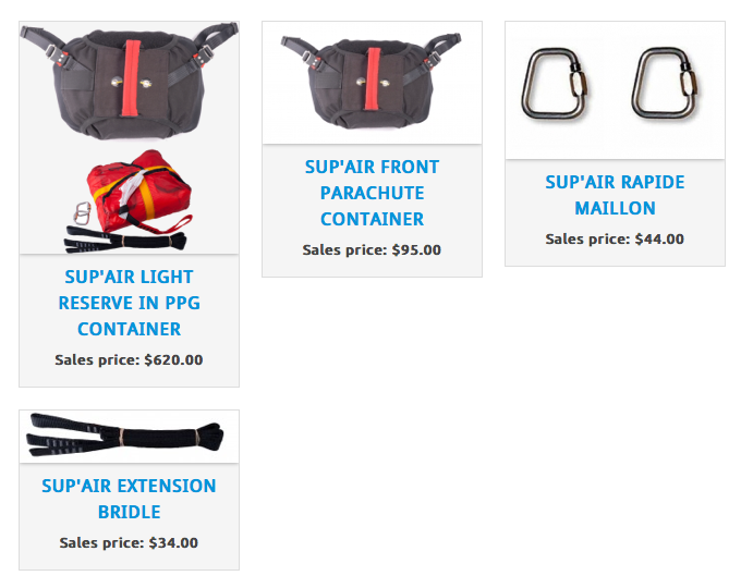 reserve parachute for ppg